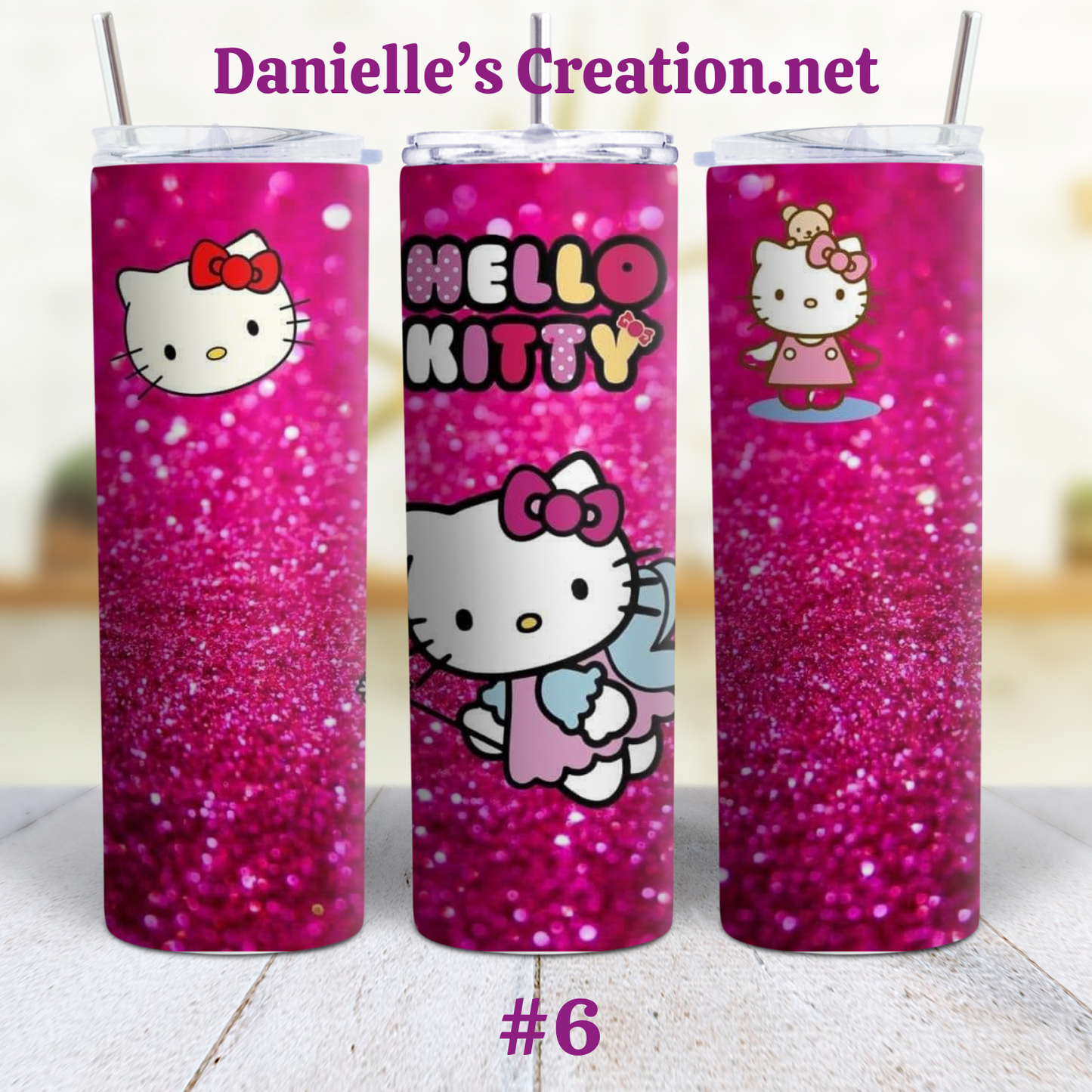 Hello Kitty 20 oz Custom Sublimation Tumbler Stainless Steel 3