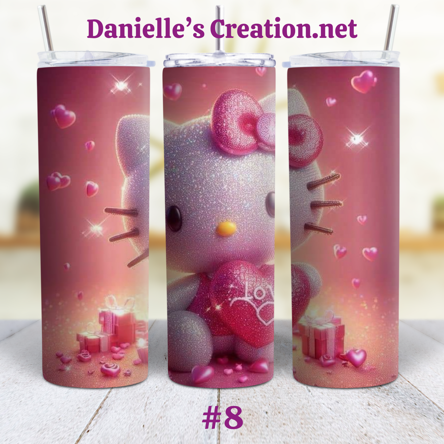 Hello Kitty 20 oz Custom Sublimation Tumbler Stainless Steel 3