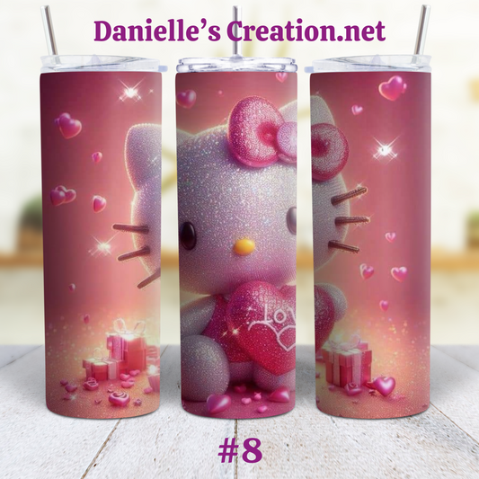Hello Kitty 20 oz Custom Sublimation Tumbler Stainless Steel 8