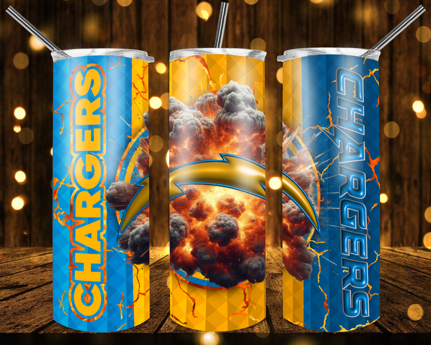 Panthers Football 3D 20 oz Custom Sublimation Tumbler Stainless Steel# 4