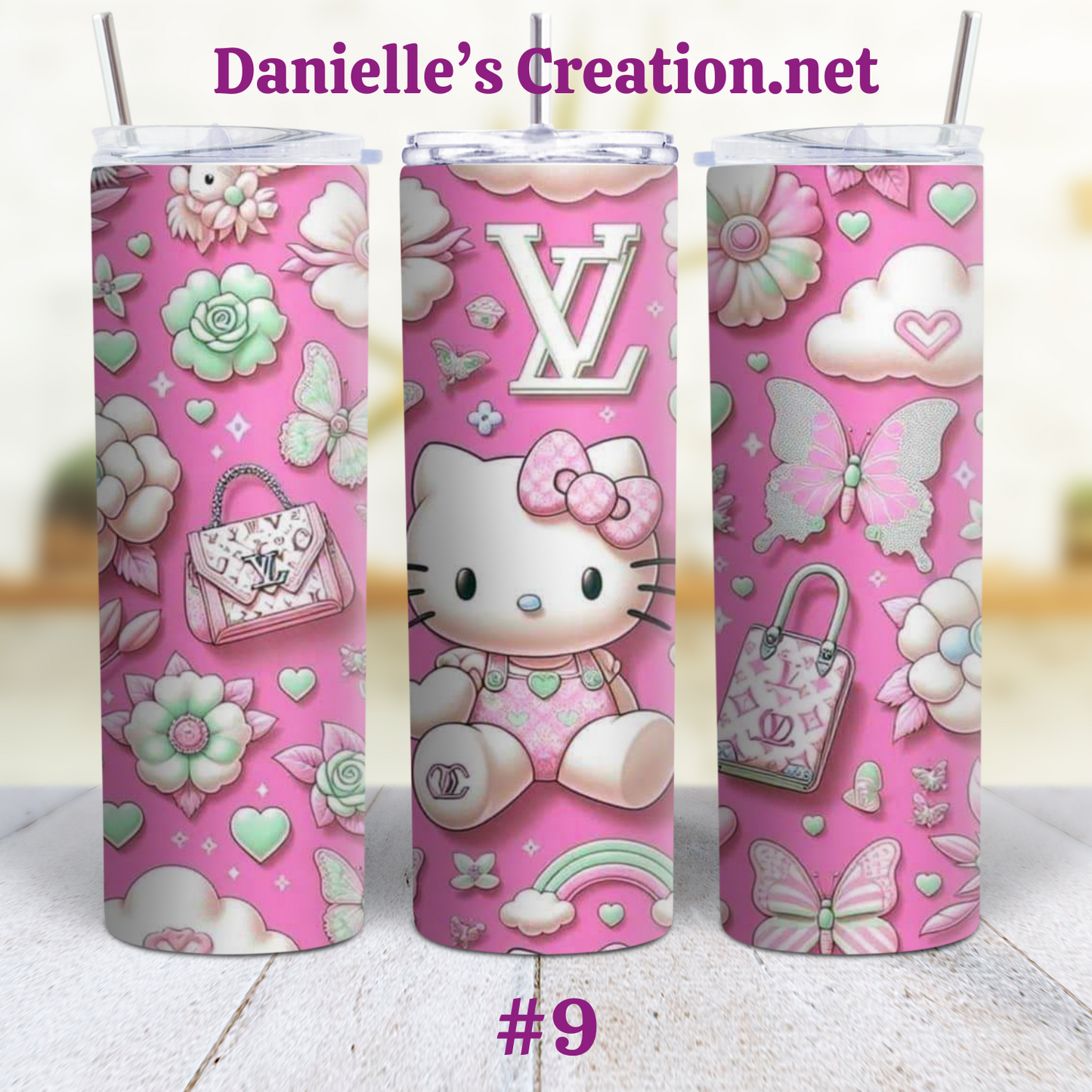 Hello Kitty 20 oz Custom Sublimation Tumbler Stainless Steel 3