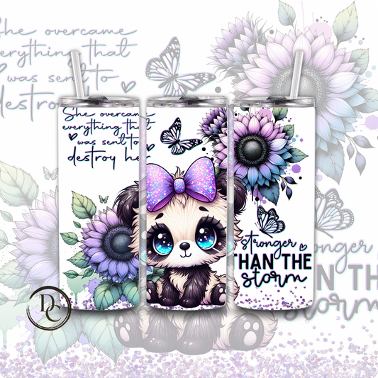 Panda Affirmation 20 oz Custom Sublimation Tumbler Stainless Steel 5