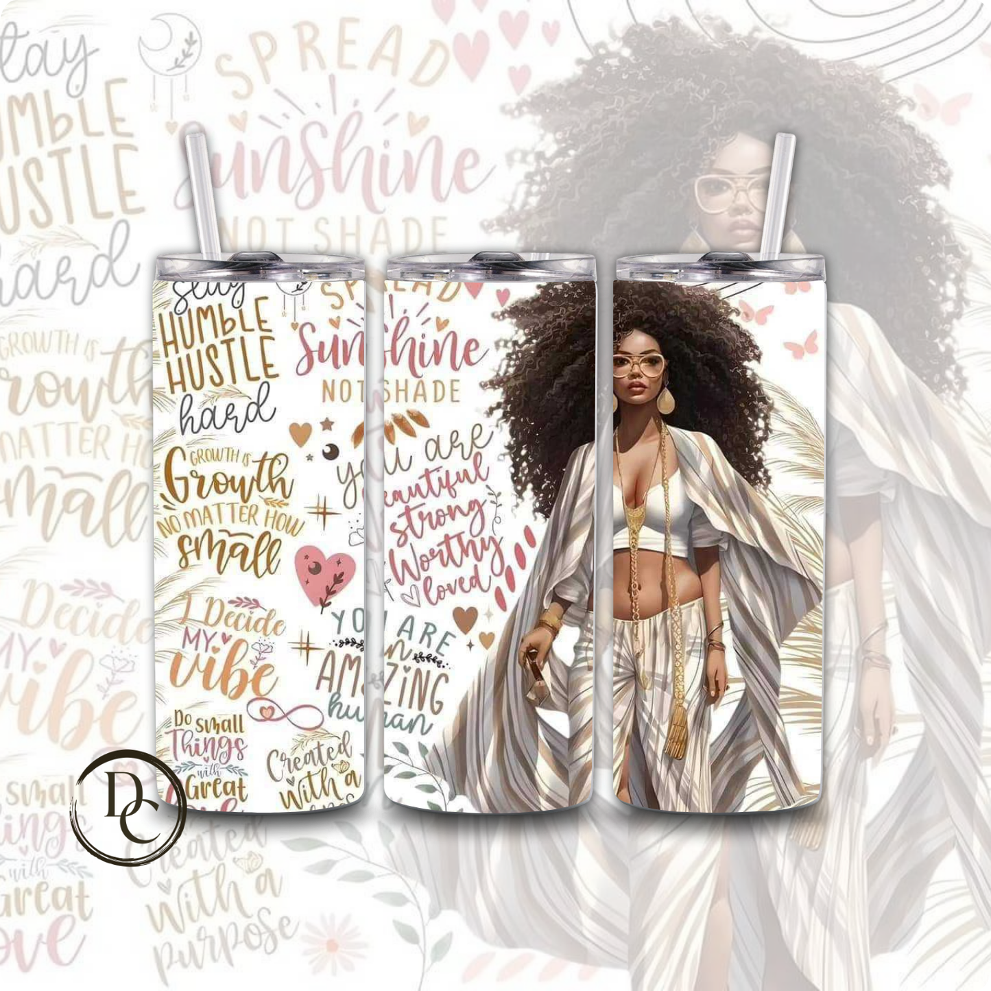 Make Yourself Priority Women 20 oz Custom Sublimation Tumbler Stainless Steel 4
