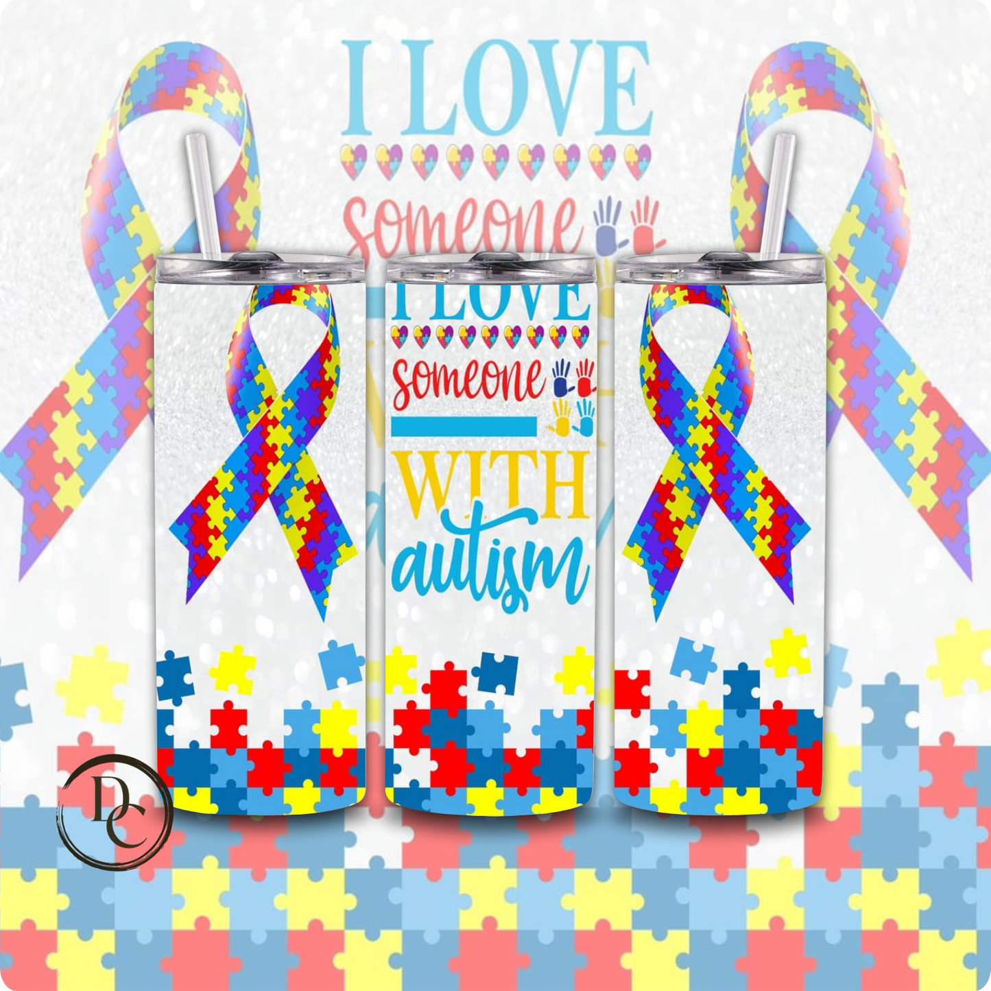 GOD FOUND SOME OF THE STRONGEST AUTISM 20 oz Custom Sublimation Tumbler Stainless Steel 45