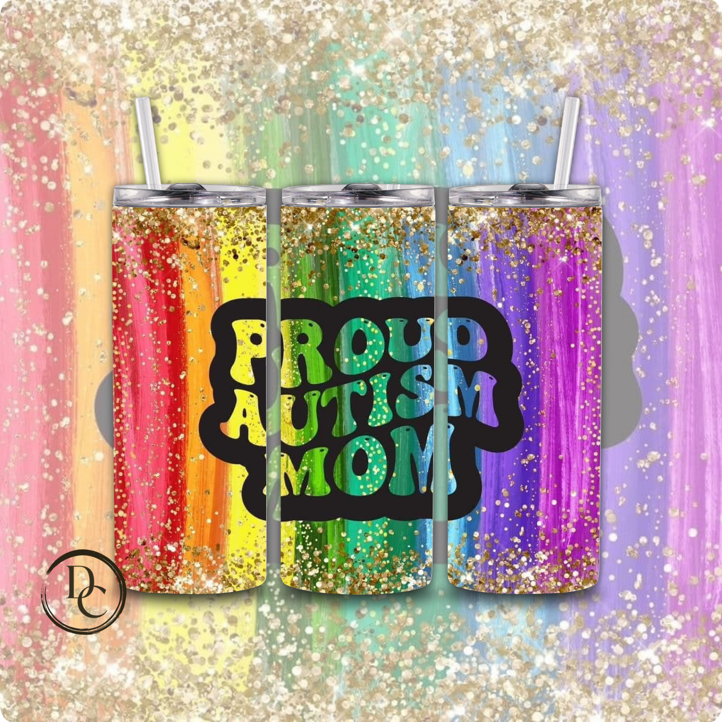GOD FOUND SOME OF THE STRONGEST AUTISM 20 oz Custom Sublimation Tumbler Stainless Steel 45