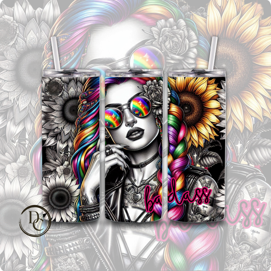 Badass Affirmation Sarcasm 20 oz Custom Sublimation Tumbler Stainless Steel 10