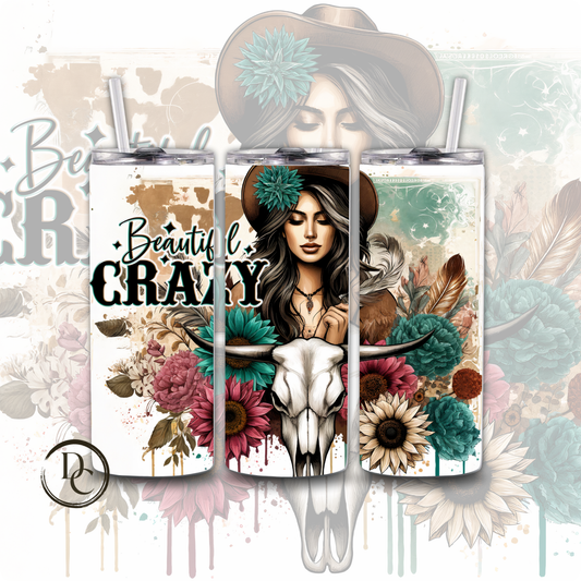 Beautiful Crazy 20 oz Custom Sublimation Tumbler Stainless Steel 6