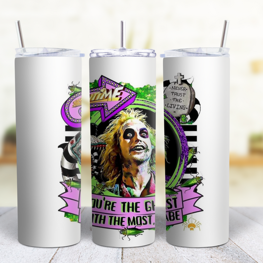 Beetlejuice 20 oz Custom Sublimation Tumbler Stainless Steel 11