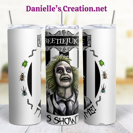 Beetlejuice 20 oz Custom Sublimation Tumbler Stainless Steel 2