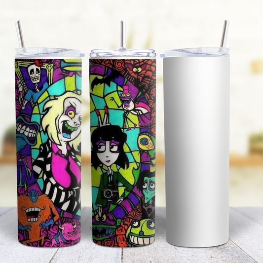 Beetlejuice 20 oz Custom Sublimation Tumbler Stainless Steel 5