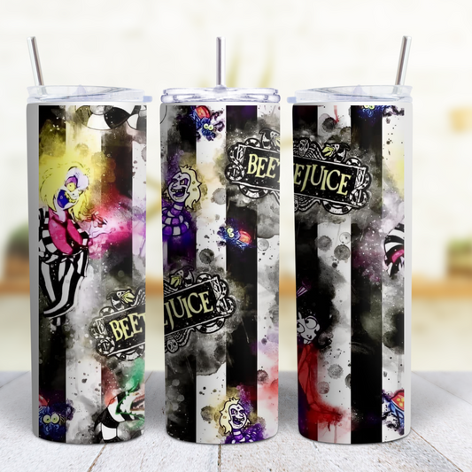Beetlejuice 20 oz Custom Sublimation Tumbler Stainless Steel 9