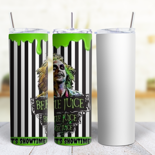 Beetlejuice 20 oz Custom Sublimation Tumbler Stainless Steel 21