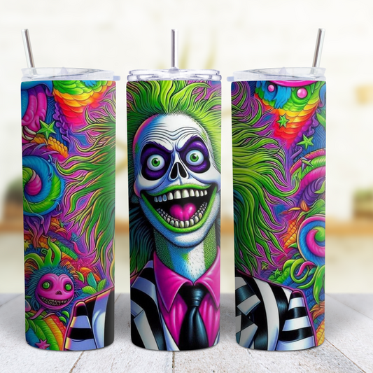 Beetlejuice 20 oz Custom Sublimation Tumbler Stainless Steel 23