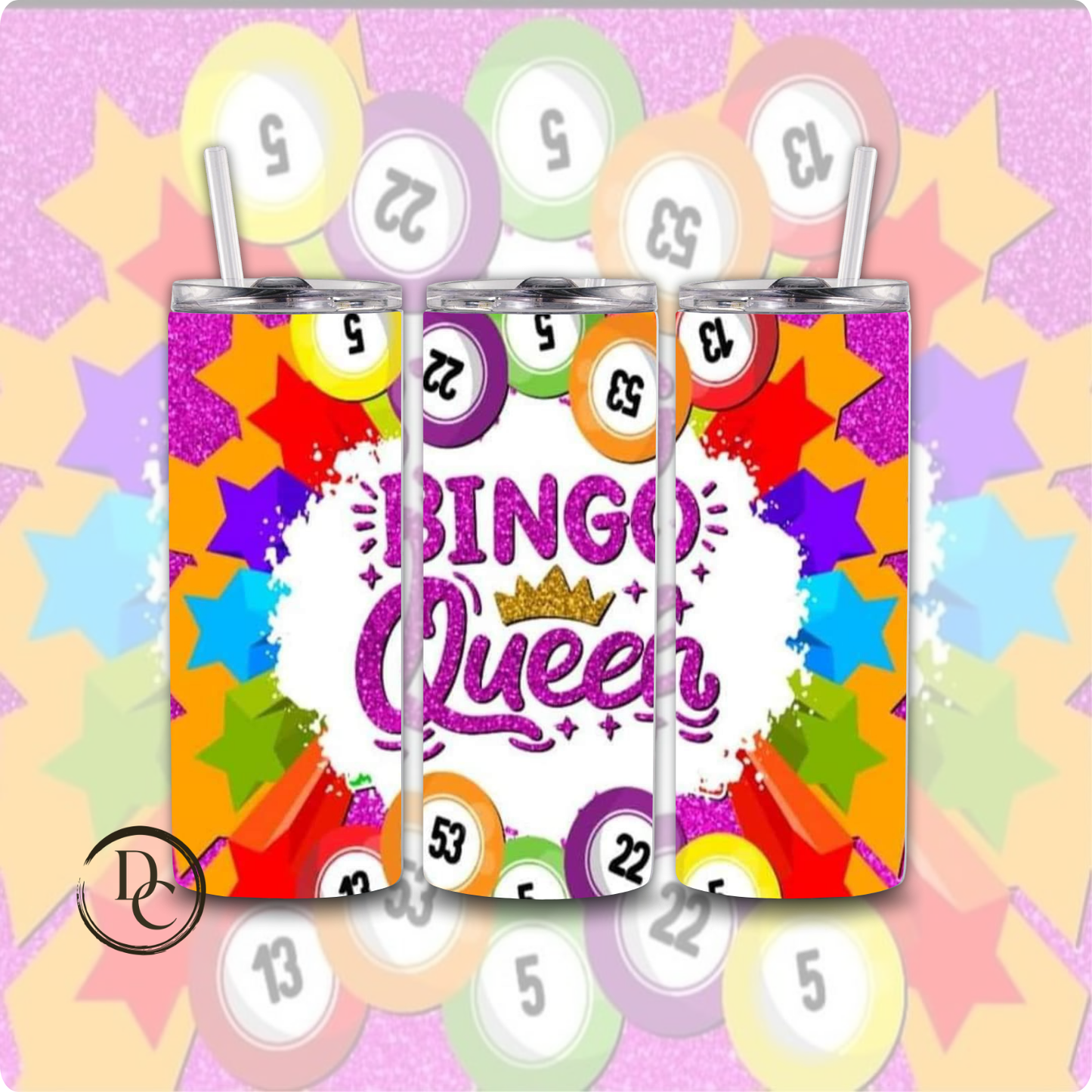 BINGO 20 oz Custom Sublimation Tumbler Stainless Steel 13