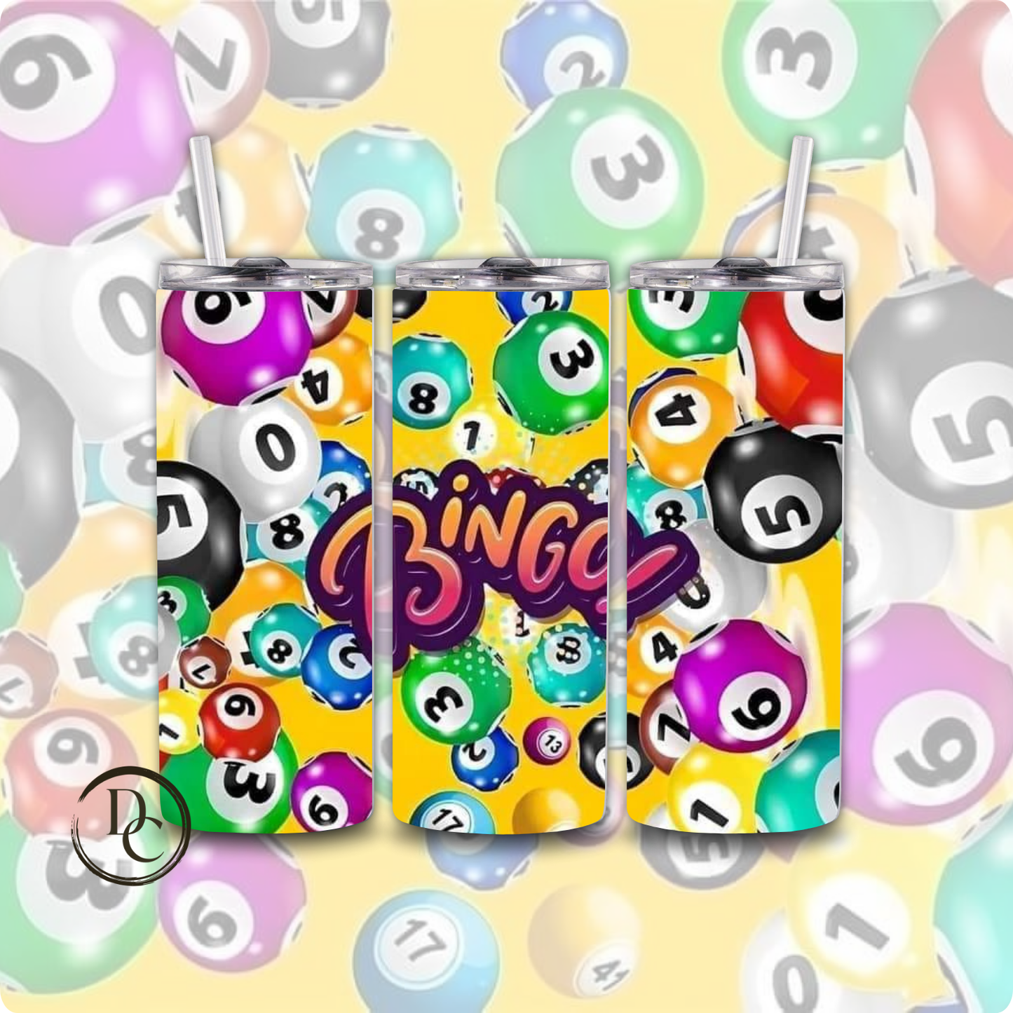 BINGO 20 oz Custom Sublimation Tumbler Stainless Steel 13