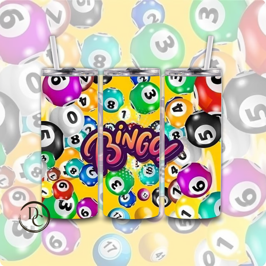 BINGO 20 oz Custom Sublimation Tumbler Stainless Steel 11