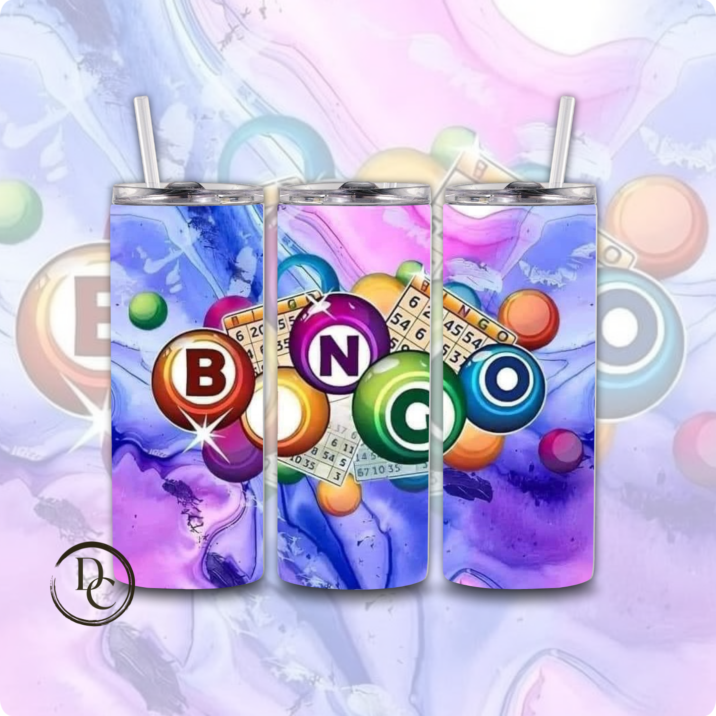 BINGO 20 oz Custom Sublimation Tumbler Stainless Steel 13