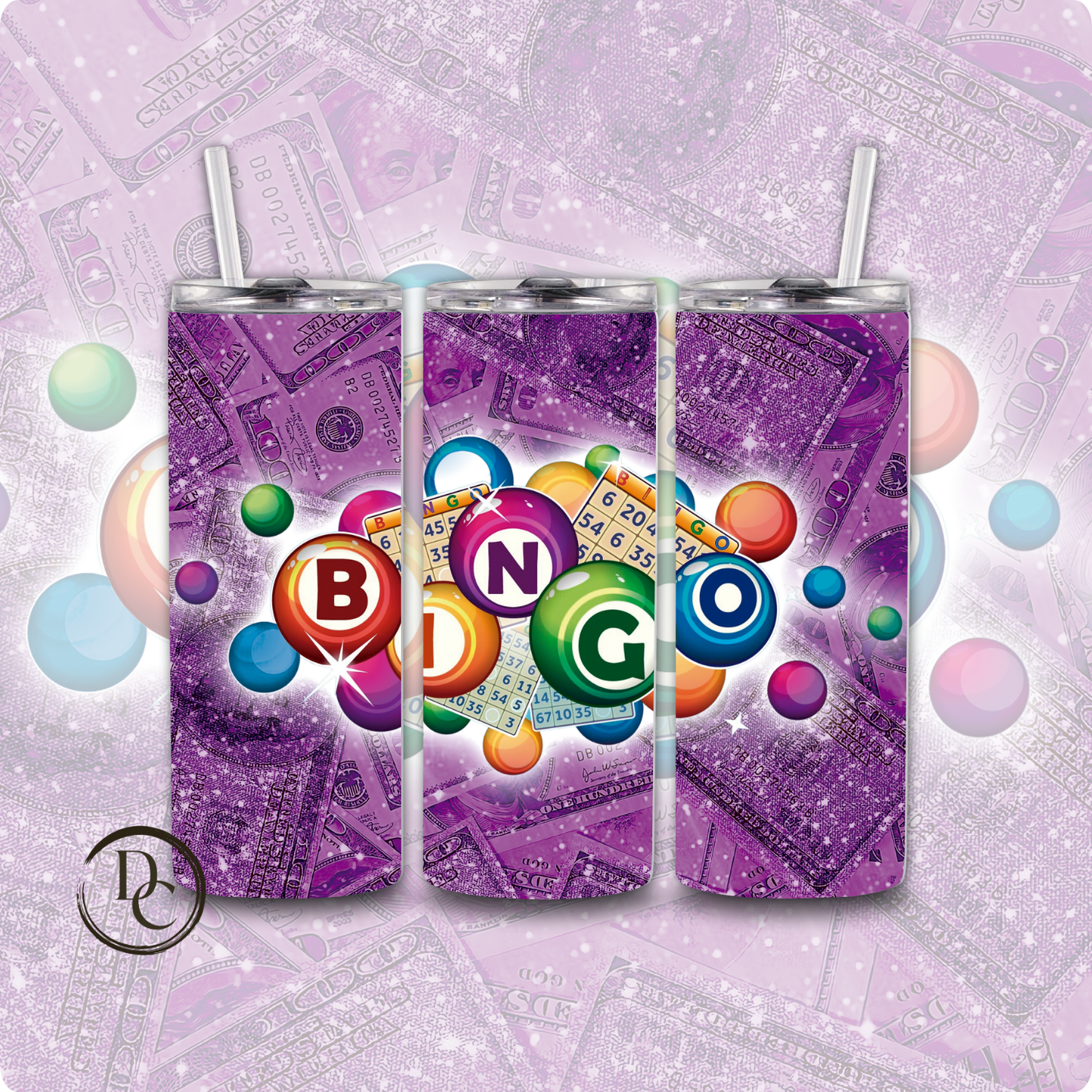 BINGO 20 oz Custom Sublimation Tumbler Stainless Steel 13