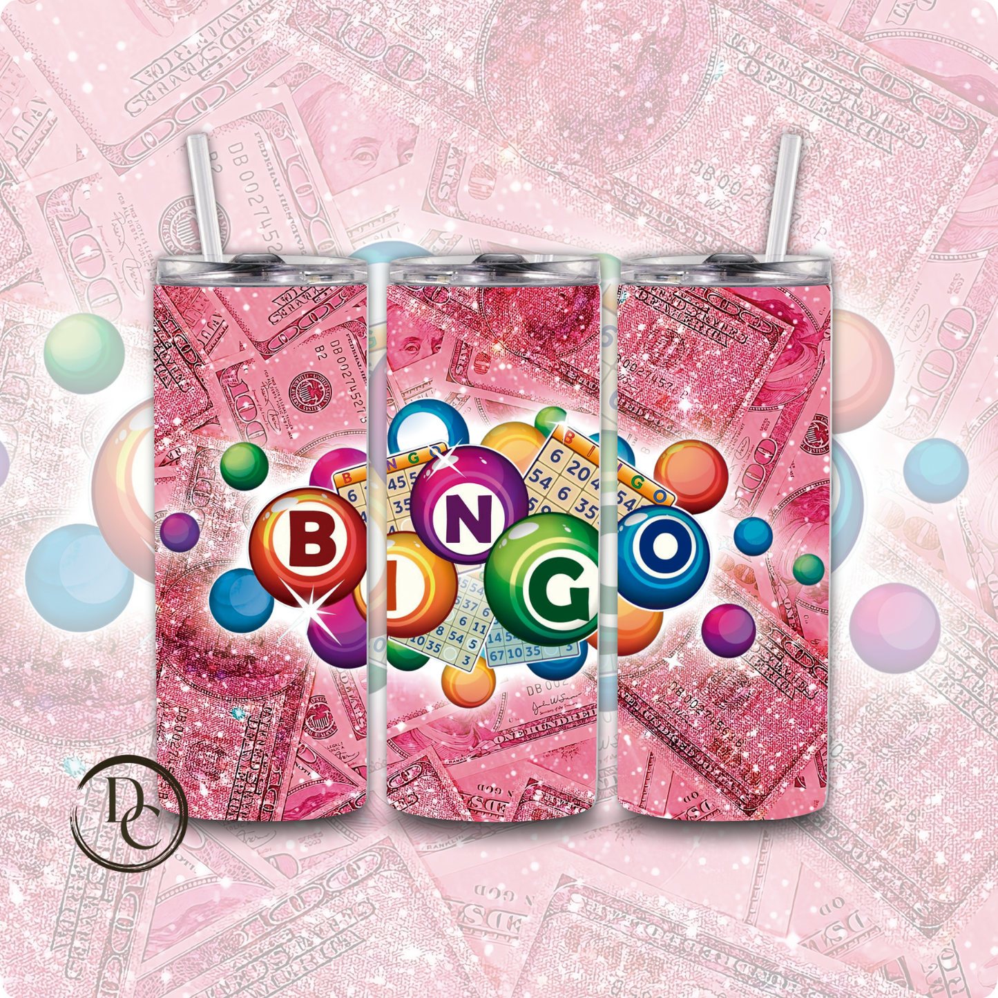 BINGO 20 oz Custom Sublimation Tumbler Stainless Steel 13