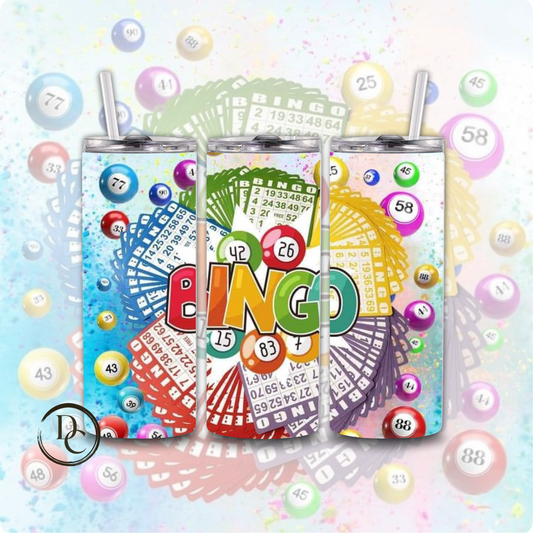 BINGO 20 oz Custom Sublimation Tumbler Stainless Steel 16