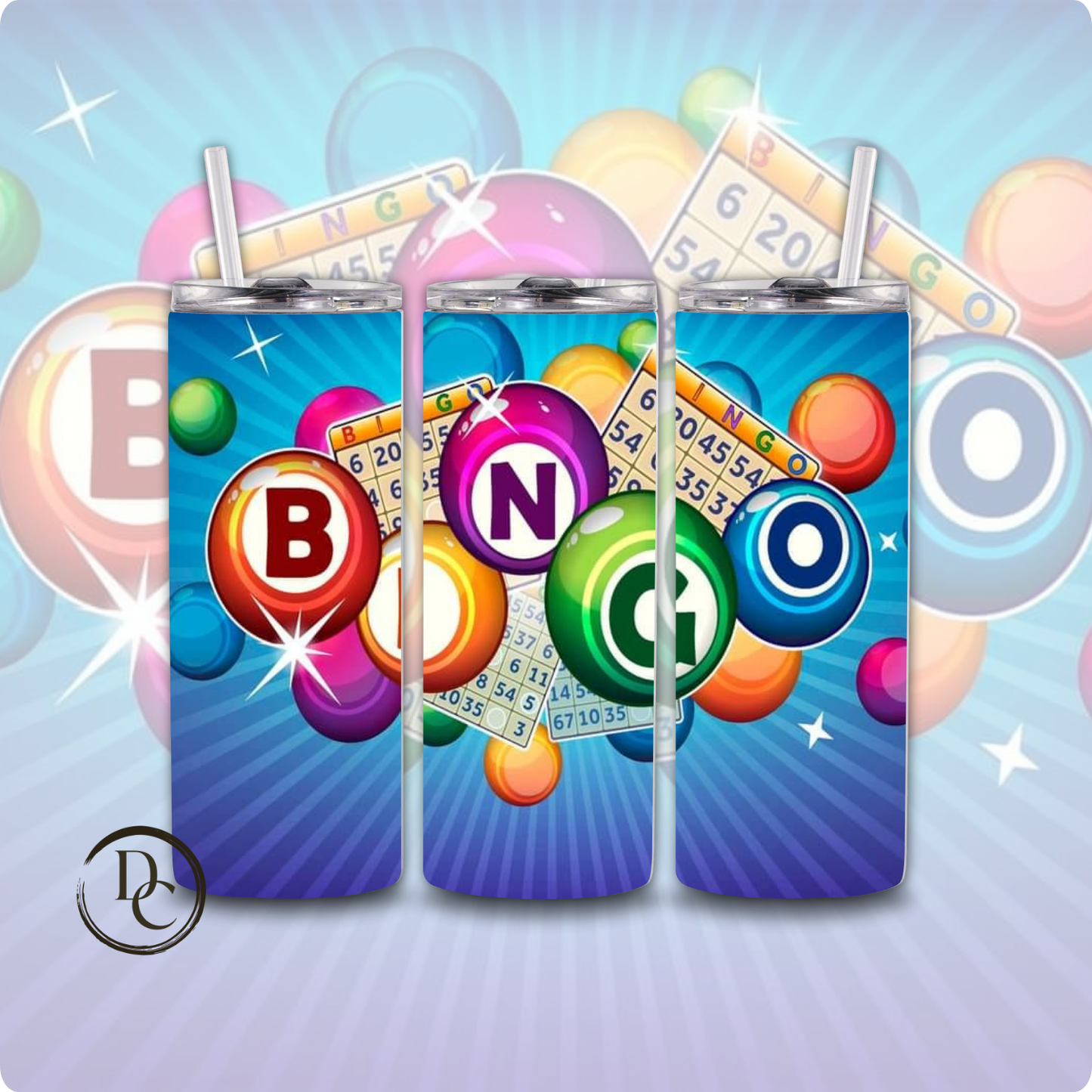 BINGO 20 oz Custom Sublimation Tumbler Stainless Steel 13