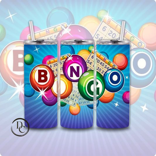 BINGO 20 oz Custom Sublimation Tumbler Stainless Steel 6