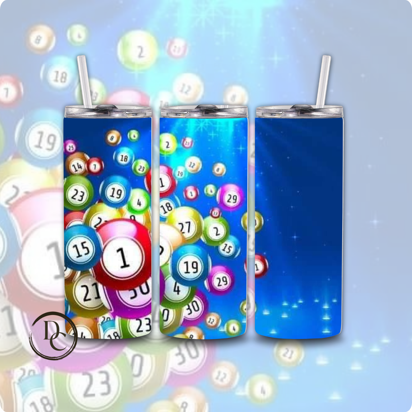 BINGO 20 oz Custom Sublimation Tumbler Stainless Steel 13
