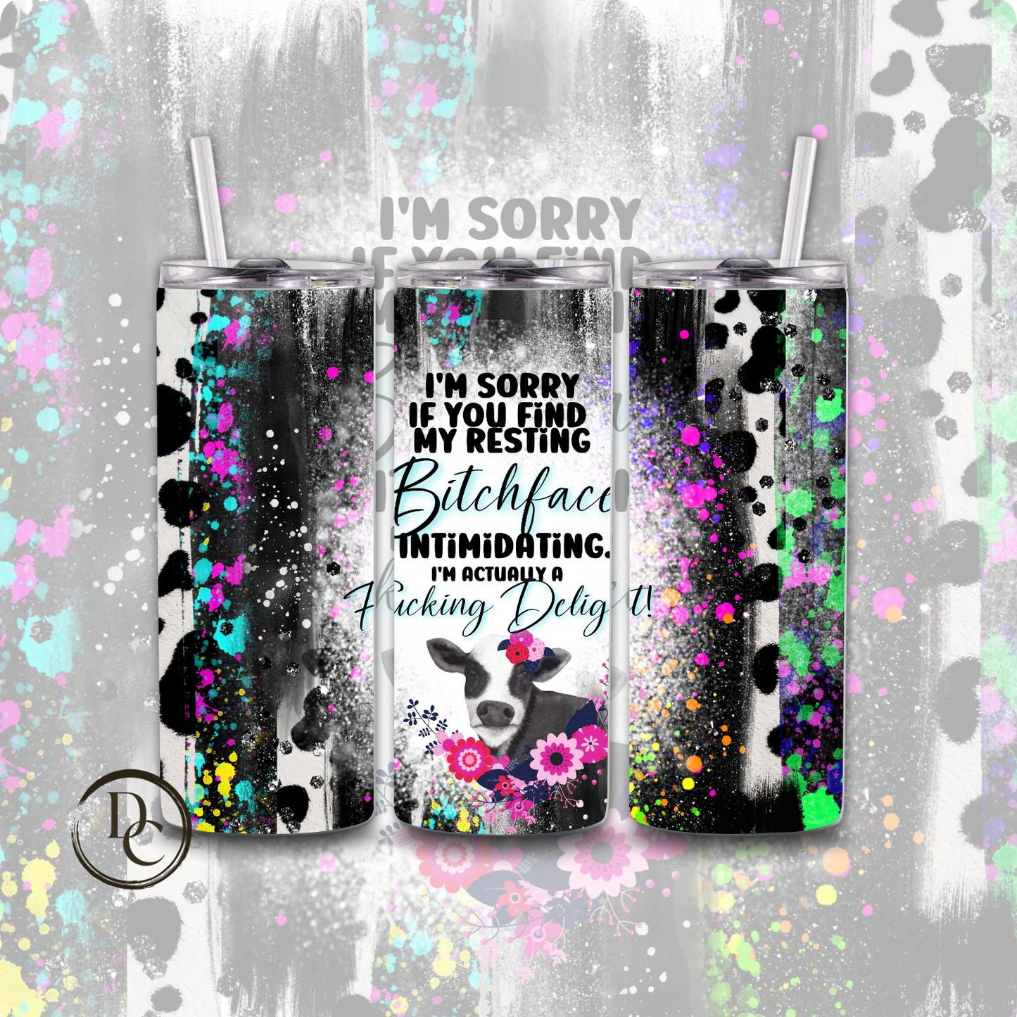 Fuck AROUND AND FIND OUT 20 oz Custom Sublimation Tumbler Stainless Steel 4