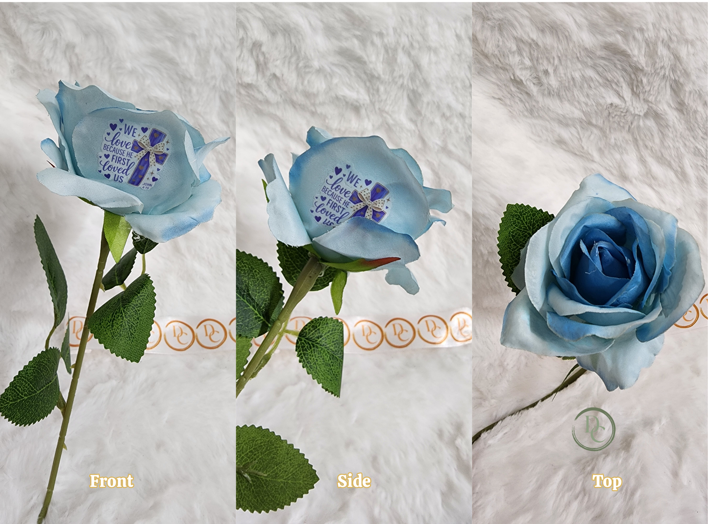 Blue Rose Heels Predesigns Custom Forever Flower Fun Designs on them