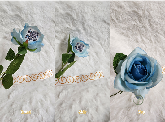 Blue Rose Heels Predesigns Custom Forever Flower Fun Designs on them