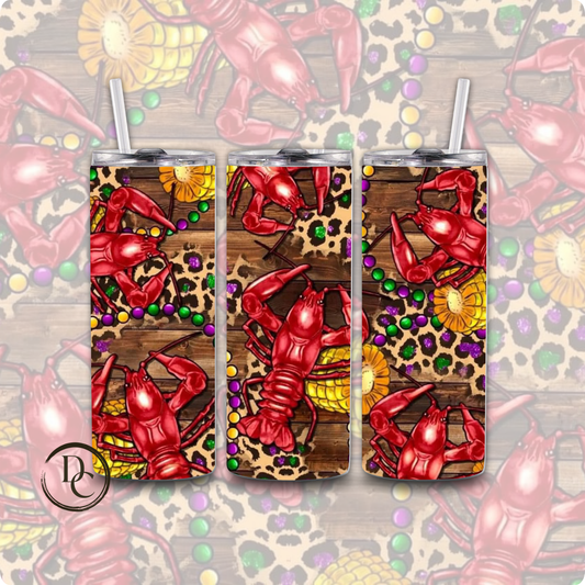 Crawfish & Corn 20 oz Custom Sublimation Tumbler
