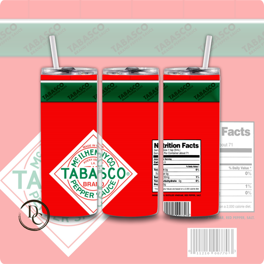 Tabasco, Zatarain's Crab Boil, Tony Chachere's Seasoning Cajun Seasoning 20 oz Custom Sublimation Tumbler Stainless Steel Slap Ya Mama, Old Bay