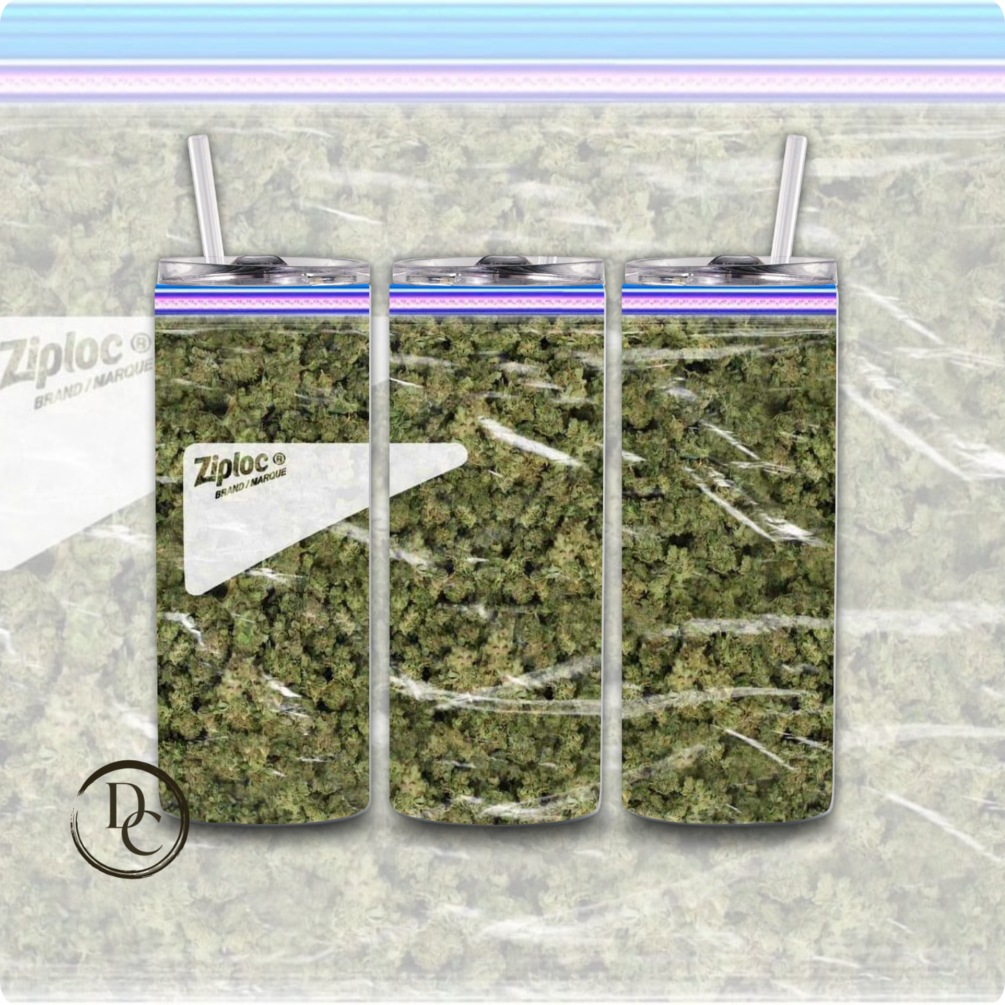 I'm A Stoned Not Stupid CANNABIS/ Weed /420/20 oz Custom Sublimation Tumbler Stainless Steel 35
