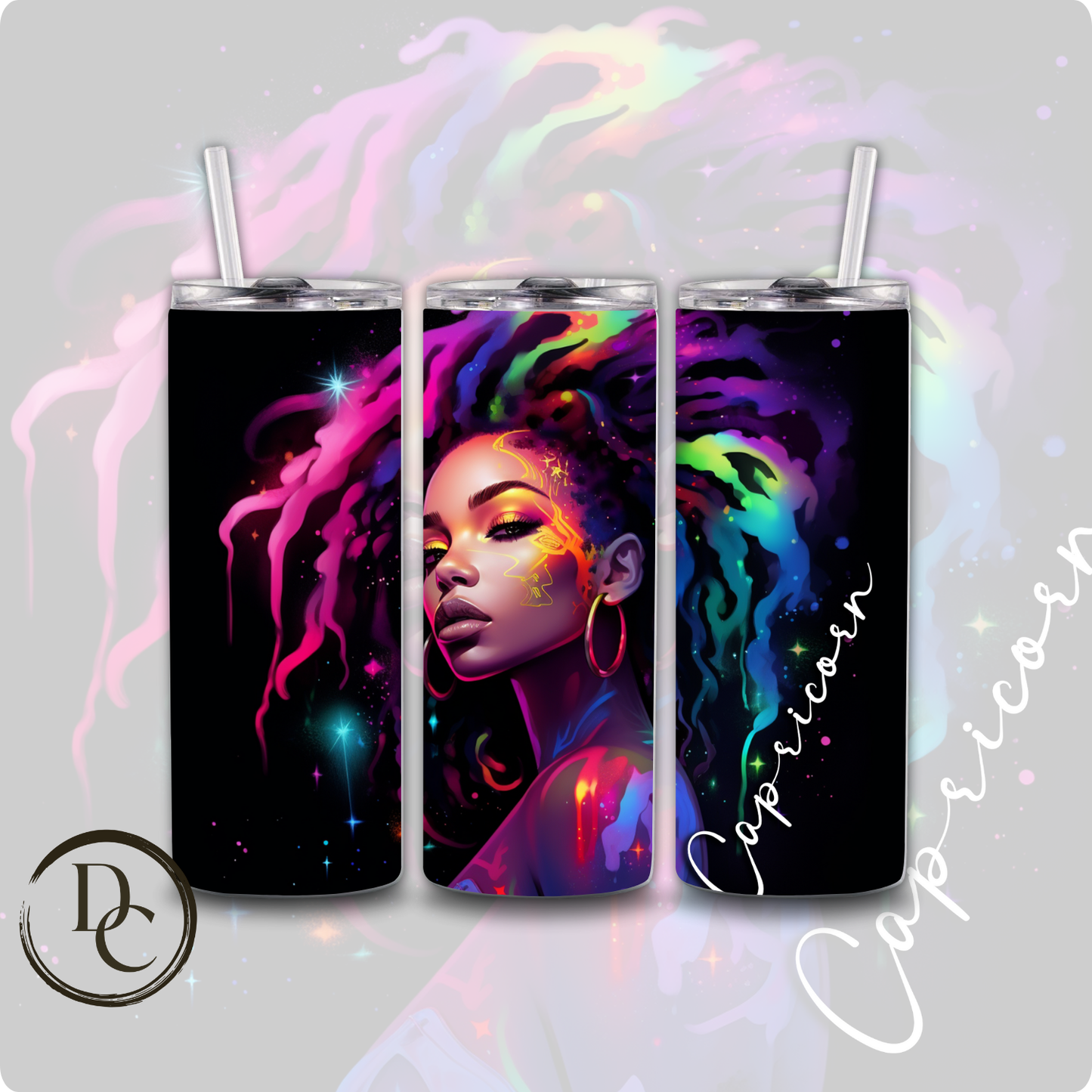 VIRGO Zodiac African Women 20 oz Stainless Steel Custom Sublimation Tumbler