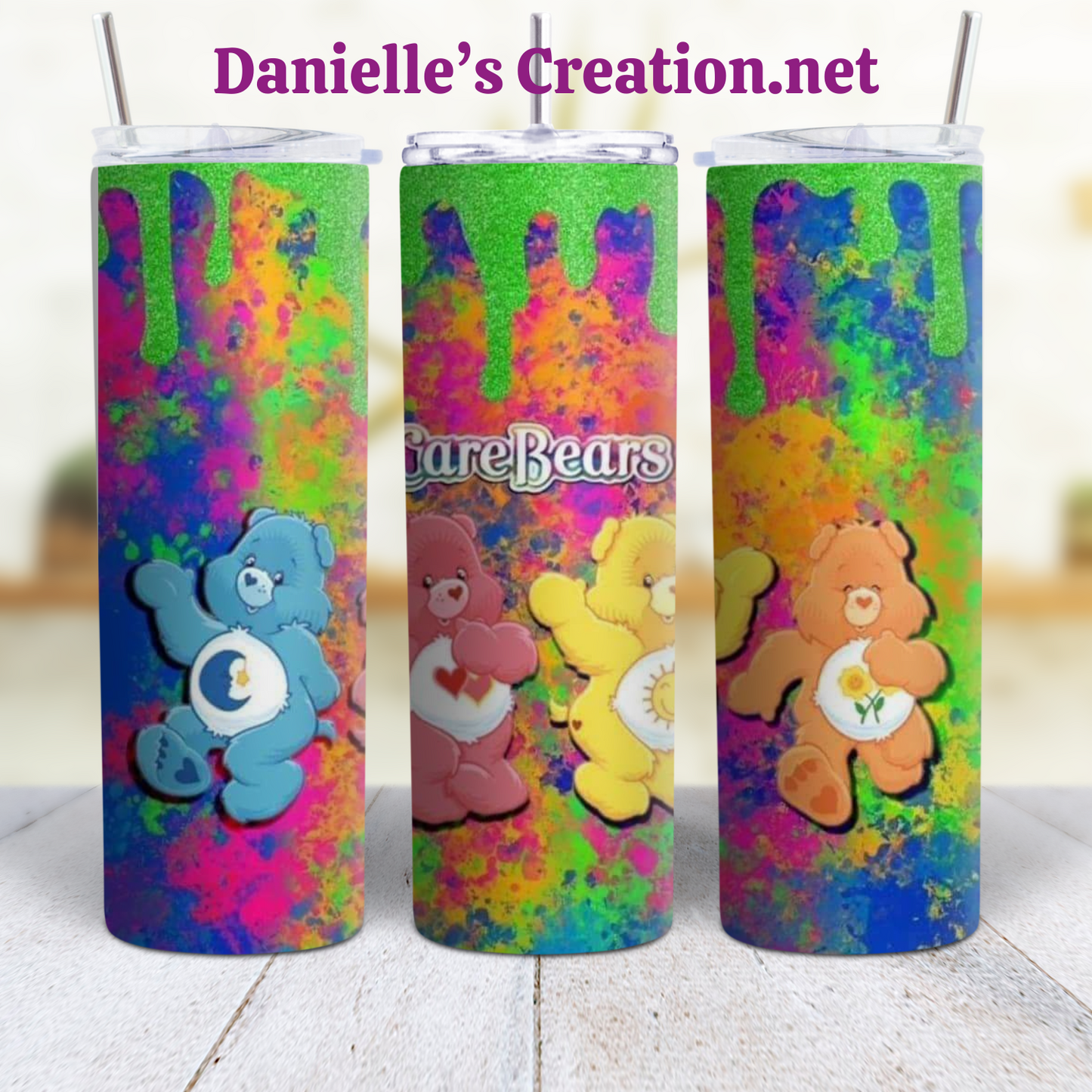 Care Bear 20 oz Custom Sublimation Tumbler Stainless Steel