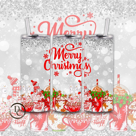 Christmas 20 Oz Custom Sublimation Tumbler Stainless Steel #23