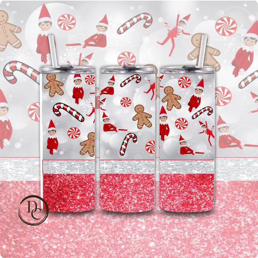 Christmas 20 Oz Custom Sublimation Tumbler Stainless Steel #32
