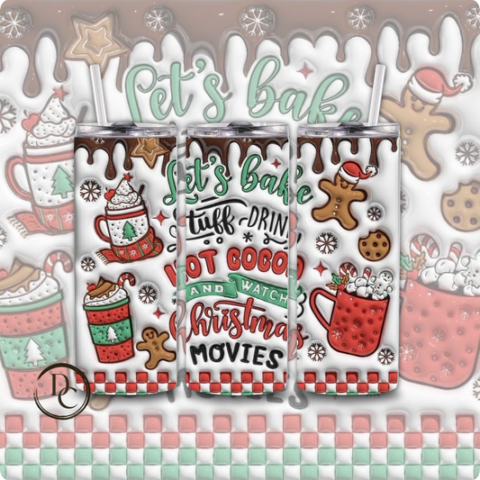 Christmas 20 Oz Custom Sublimation Tumbler Stainless Steel #36