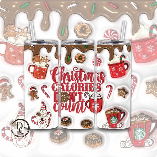 Christmas 20 Oz Custom Sublimation Tumbler Stainless Steel #38