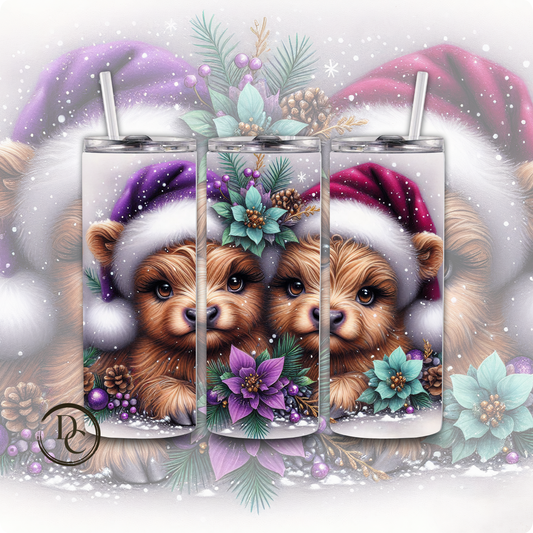 Christmas Animals 20 oz Custom Sublimation Tumbler Stainless Steel #13