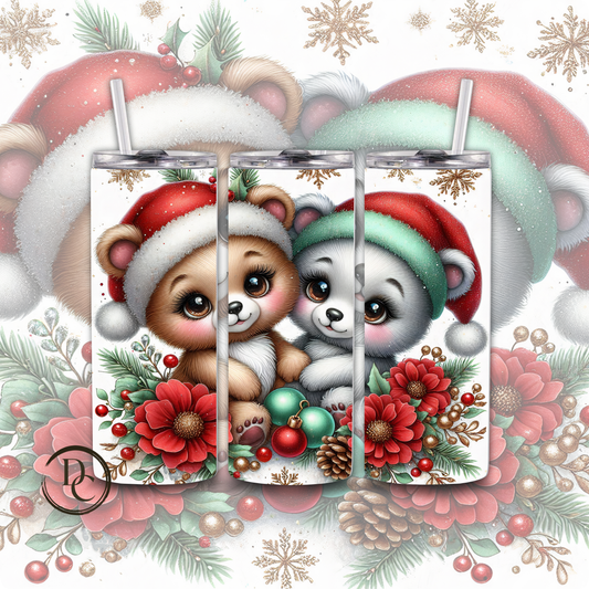 Christmas Animals 20 oz Custom Sublimation Tumbler Stainless Steel #15