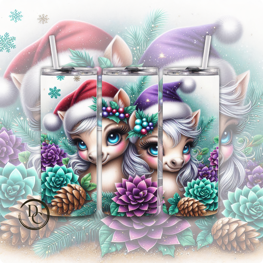 Christmas Animals  20 oz Custom Sublimation Tumbler Stainless Steel#2