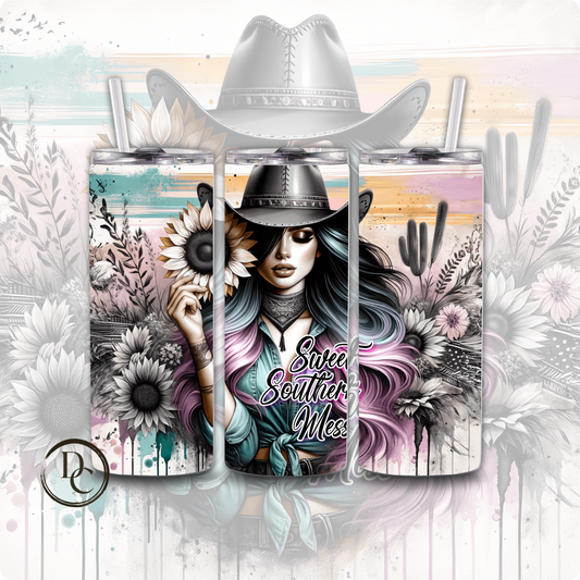 Sweet Southern Mess God 20 oz Custom Sublimation Tumbler Stainless Steel #19