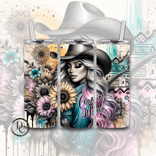 Cowgirl Mama 20 oz Custom Sublimation Tumbler Stainless Steel 9