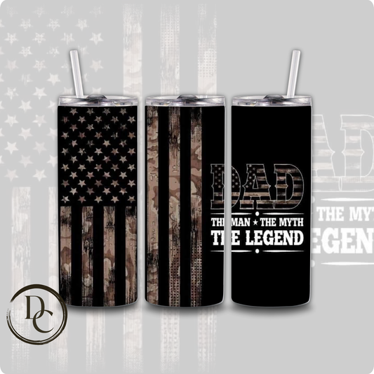 Dad The man the myth, the legend Father's Day Tumbler #7