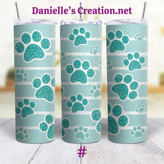 Life Is better With Dog 20 oz Custom Sublimation Tumbler Stainless Steel Dog MOM 1