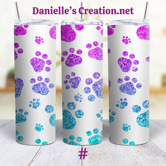 Life Is better With Dog 20 oz Custom Sublimation Tumbler Stainless Steel Dog MOM