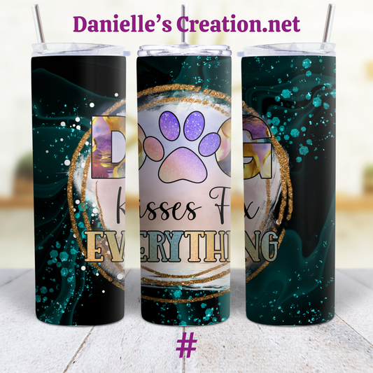 Life Is better With Dog 20 oz Custom Sublimation Tumbler Stainless Steel Dog MOM