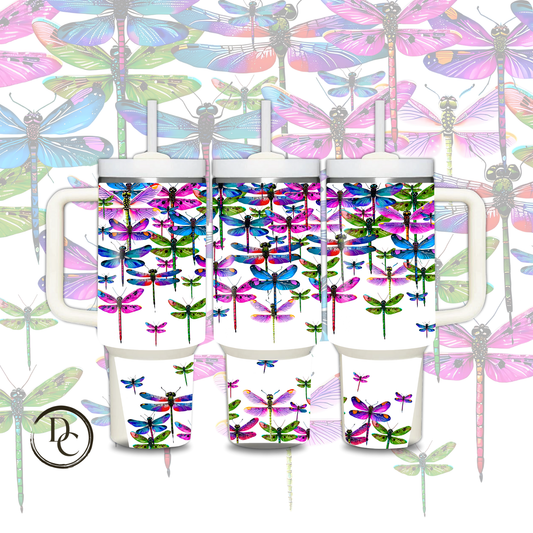 Dragonflies 30 oz & 40 Oz Custom Sublimation Tumbler Stainless Steel Insulated 