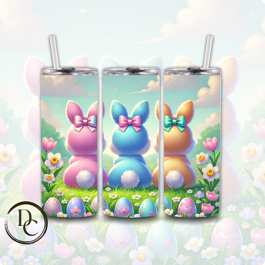 Easter Bunny Festive Holiday 20 oz Custom Sublimation Tumbler Stainless Steel Insulated